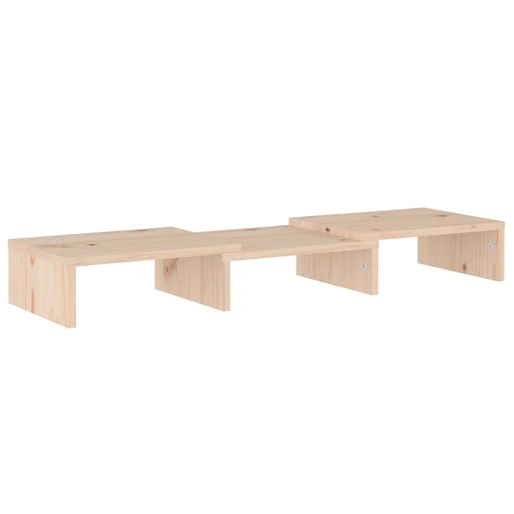vidaXL Monitorständer 60x24x10,5 cm Massivholz Kiefer