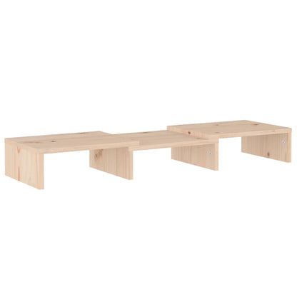 vidaXL Monitorständer 60x24x10,5 cm Massivholz Kiefer