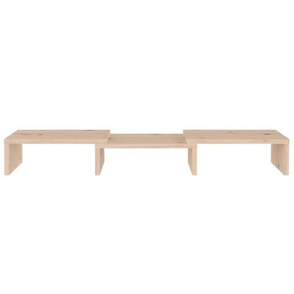 vidaXL Monitorständer 60x24x10,5 cm Massivholz Kiefer