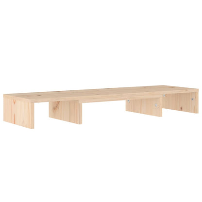 vidaXL Support d'écran 80x24x10,5 cm Bois de pin massif