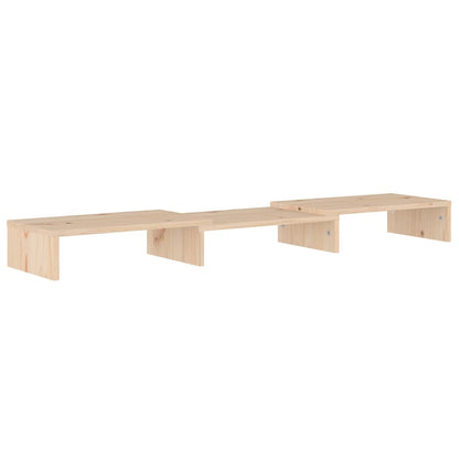 vidaXL Support d'écran 80x24x10,5 cm Bois de pin massif