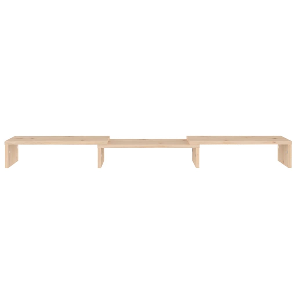 vidaXL Support d'écran 80x24x10,5 cm Bois de pin massif