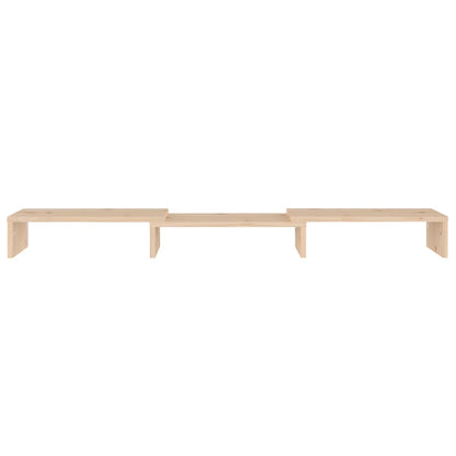 vidaXL Support d'écran 80x24x10,5 cm Bois de pin massif