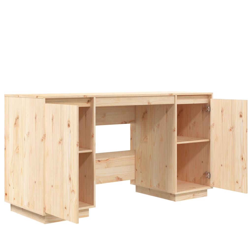 vidaXL Bureau 140x50x75 cm Bois de pin massif