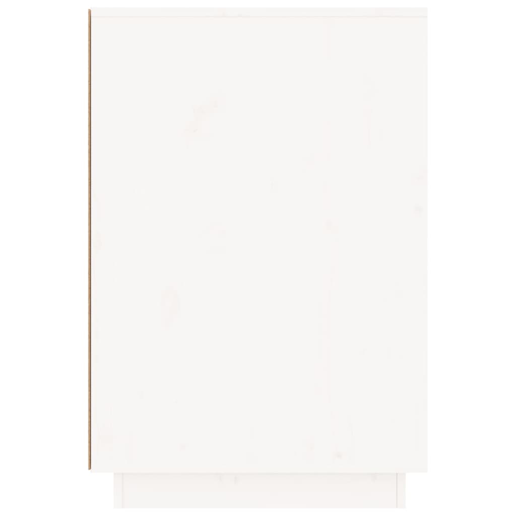 vidaXL Bureau blanc 140x50x75 cm Bois de pin massif