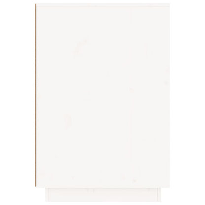 vidaXL Bureau blanc 140x50x75 cm Bois de pin massif