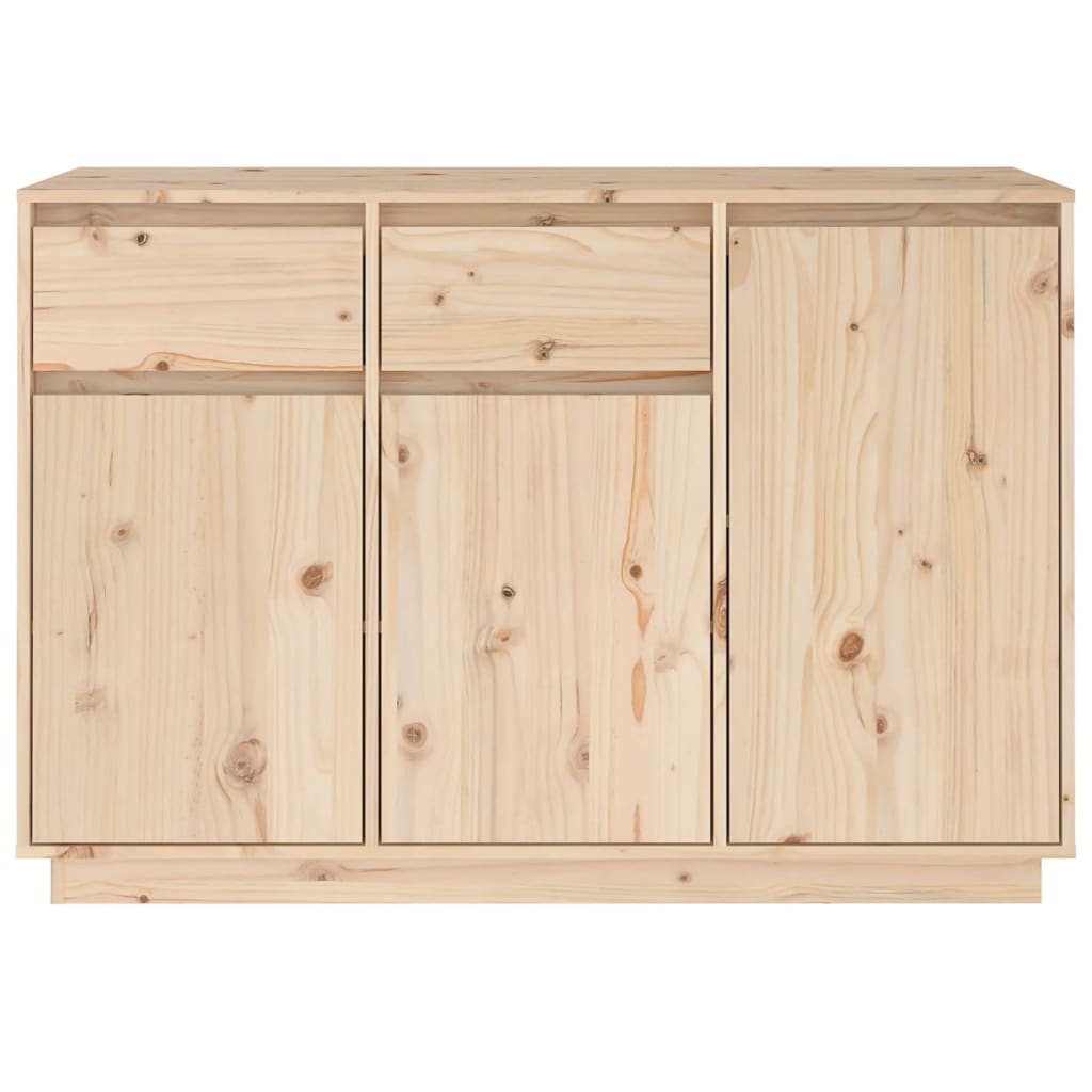 vidaXL Sideboard 110x34x75 cm Massivholz Kiefer