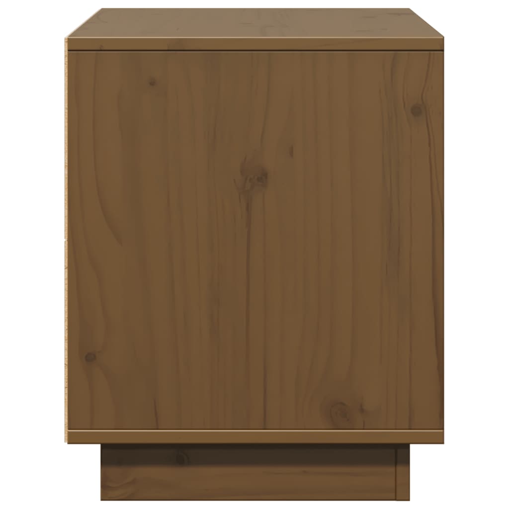 vidaXL TV-Schrank Honigbraun 74x35x44 cm Massivholz Kiefer