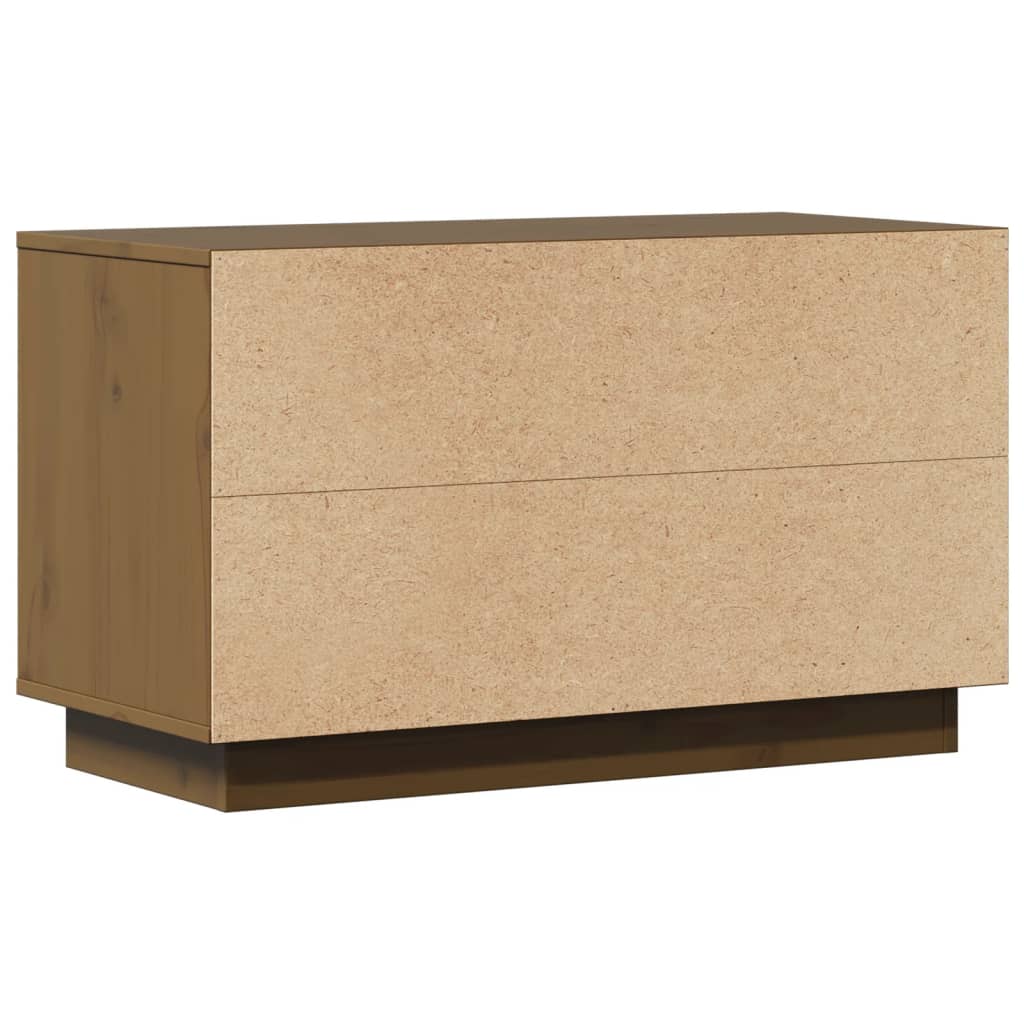 vidaXL TV-Schrank Honigbraun 74x35x44 cm Massivholz Kiefer