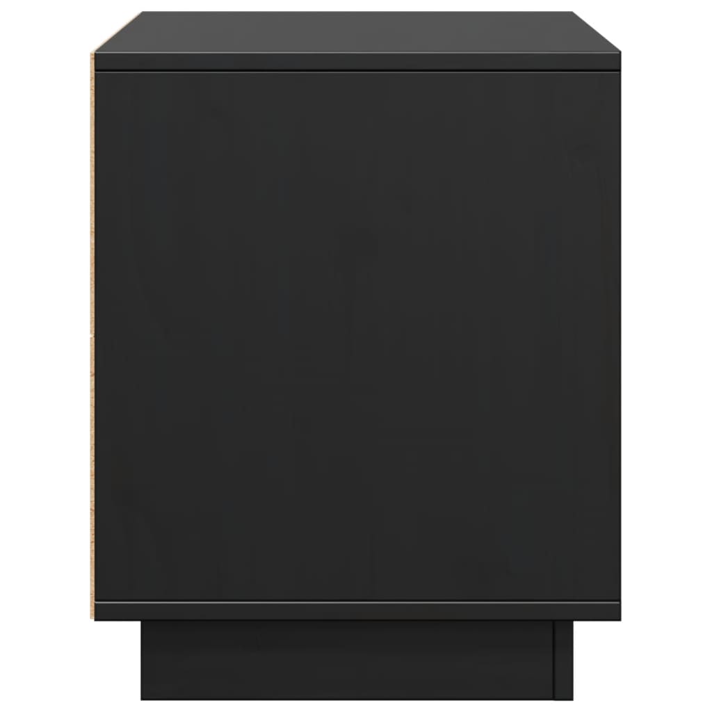 vidaXL TV-Schrank Schwarz 74x35x44 cm Massivholz Kiefer