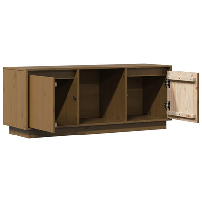 vidaXL Meuble TV marron miel 110,5x35x44 cm pin massif
