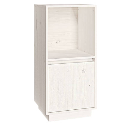 vidaXL Buffet blanc 38x35x80 cm Bois de pin massif