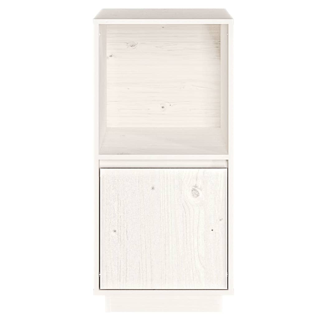 vidaXL Buffet blanc 38x35x80 cm Bois de pin massif