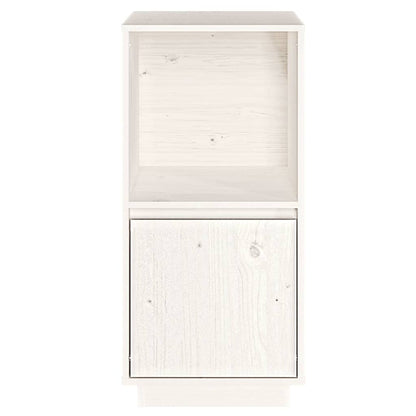 vidaXL Buffet blanc 38x35x80 cm Bois de pin massif