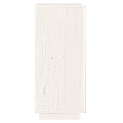 vidaXL Buffet blanc 38x35x80 cm Bois de pin massif