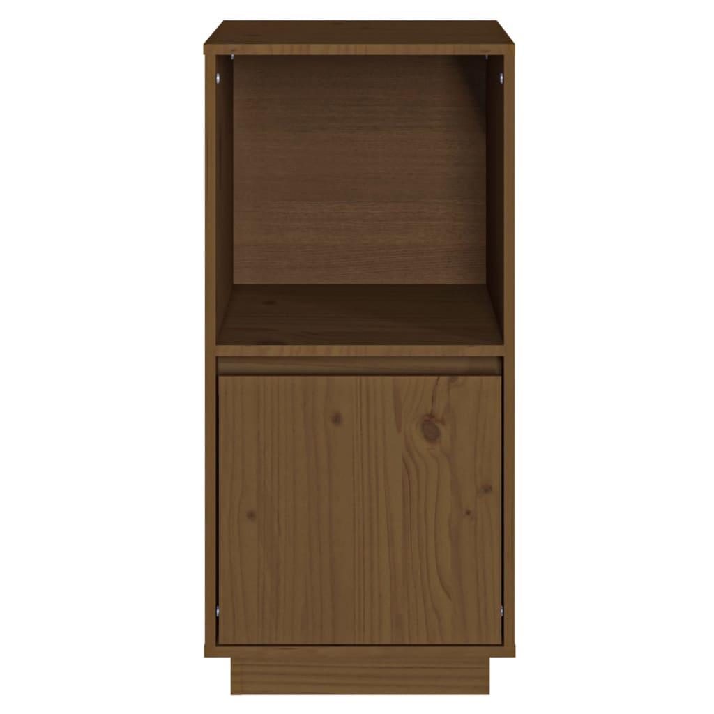 vidaXL Buffet marron miel 38x35x80 cm bois de pin massif