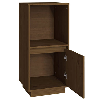vidaXL Buffet marron miel 38x35x80 cm bois de pin massif