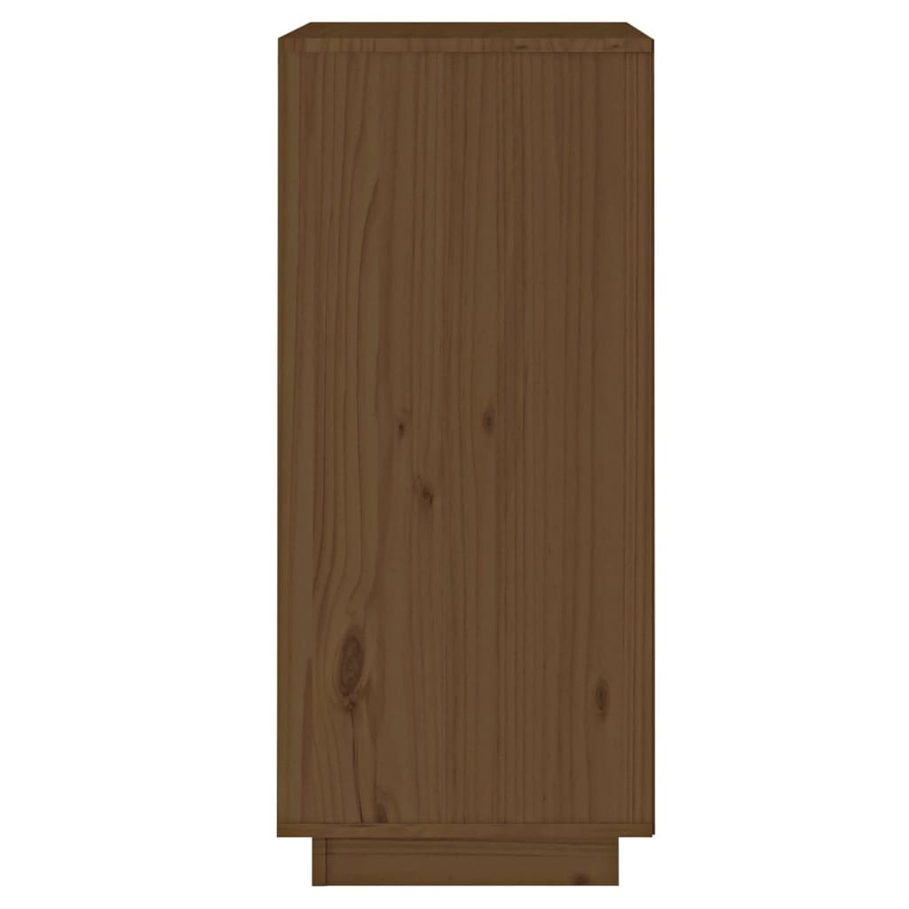 vidaXL Buffet marron miel 38x35x80 cm bois de pin massif