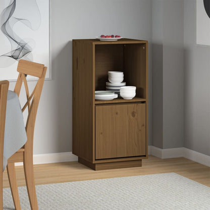 vidaXL Buffet marron miel 38x35x80 cm bois de pin massif