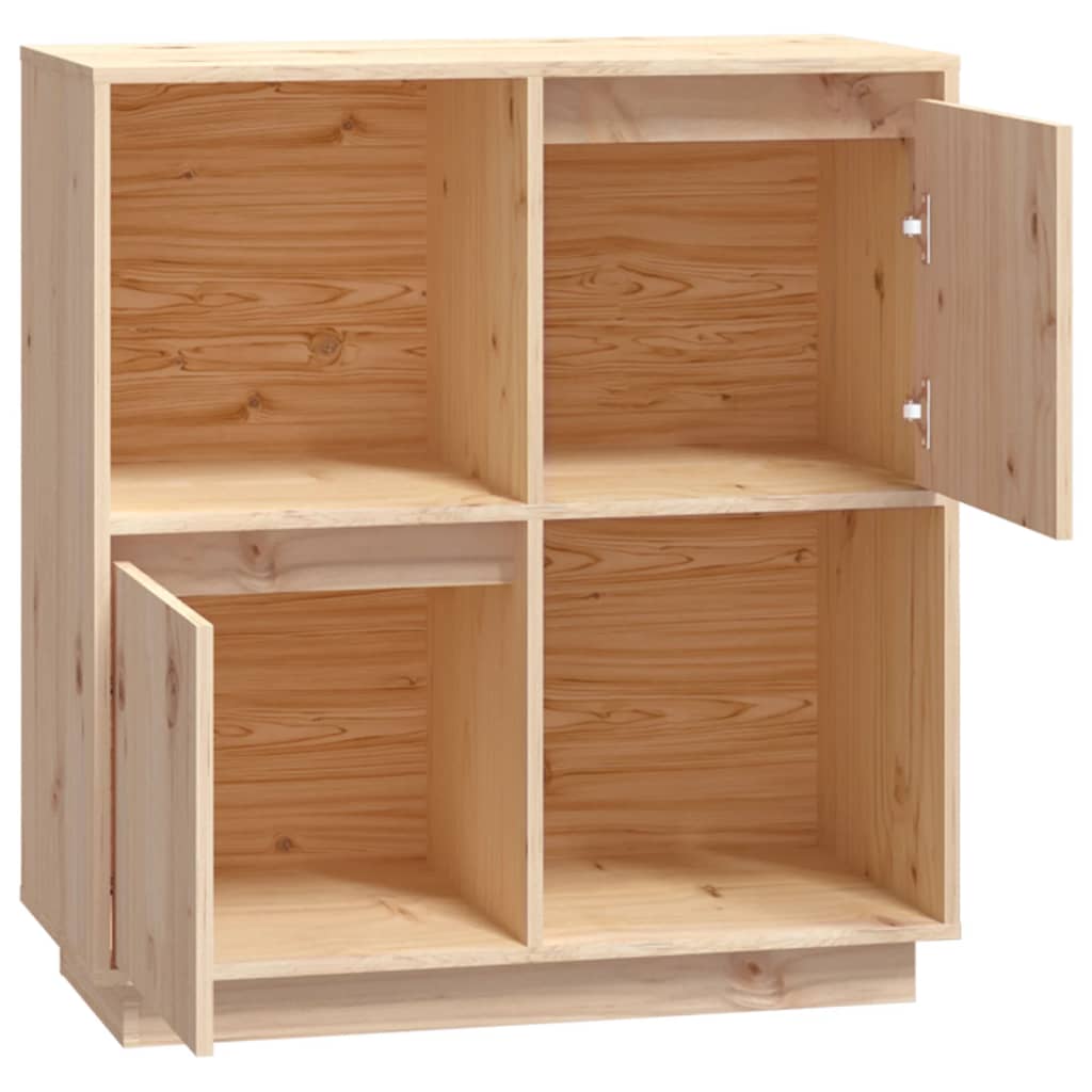 vidaXL Sideboard 74x35x80 cm Massivholz Kiefer