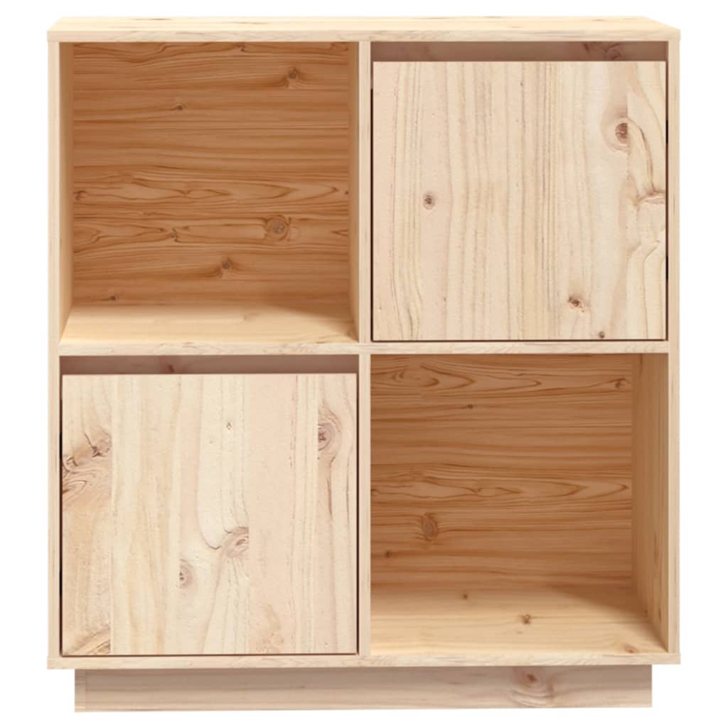 vidaXL Sideboard 74x35x80 cm Massivholz Kiefer
