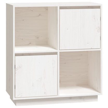 vidaXL Buffet blanc 74x35x80 cm Bois de pin massif
