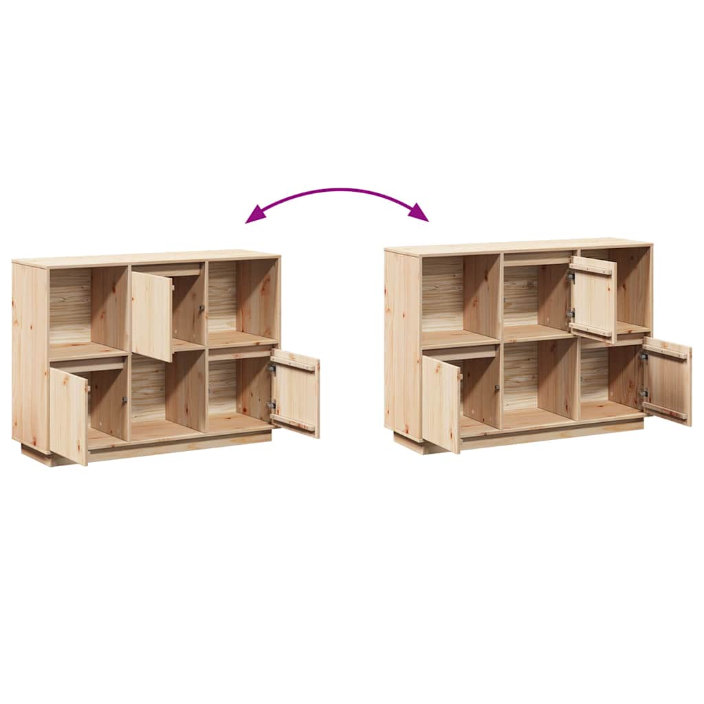 vidaXL Commode 110,5x35x80 cm Pin massif