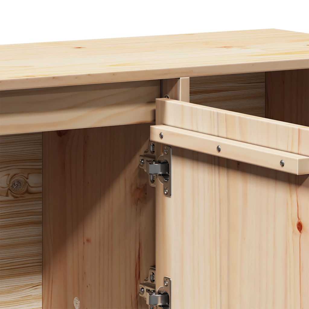 vidaXL Commode 110,5x35x80 cm Pin massif
