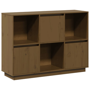vidaXL Buffet marron miel 110,5x35x80 cm Bois de pin massif