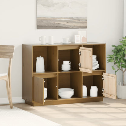 Sideboard Honigbraun 110,5x35x80 cm Massivholz Kiefer