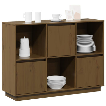 vidaXL Sideboard Honigbraun 110,5x35x80 cm Massivholz Kiefer