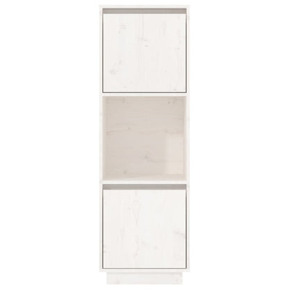 vidaXL Highboard Weiß 38x35x117 cm Massivholz Kiefer