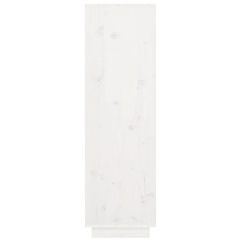 vidaXL Highboard Weiß 38x35x117 cm Massivholz Kiefer