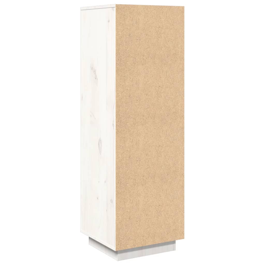 vidaXL Highboard Weiß 38x35x117 cm Massivholz Kiefer