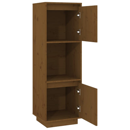 vidaXL Highboard Honigbraun 38x35x117 cm Massivholz Kiefer