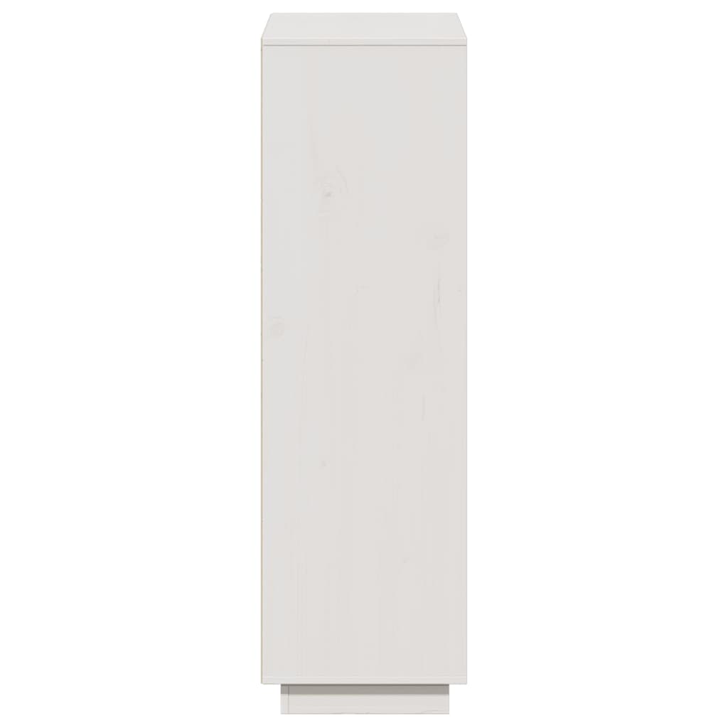 vidaXL Highboard Weiß 74x35x117 cm Massivholz Kiefer