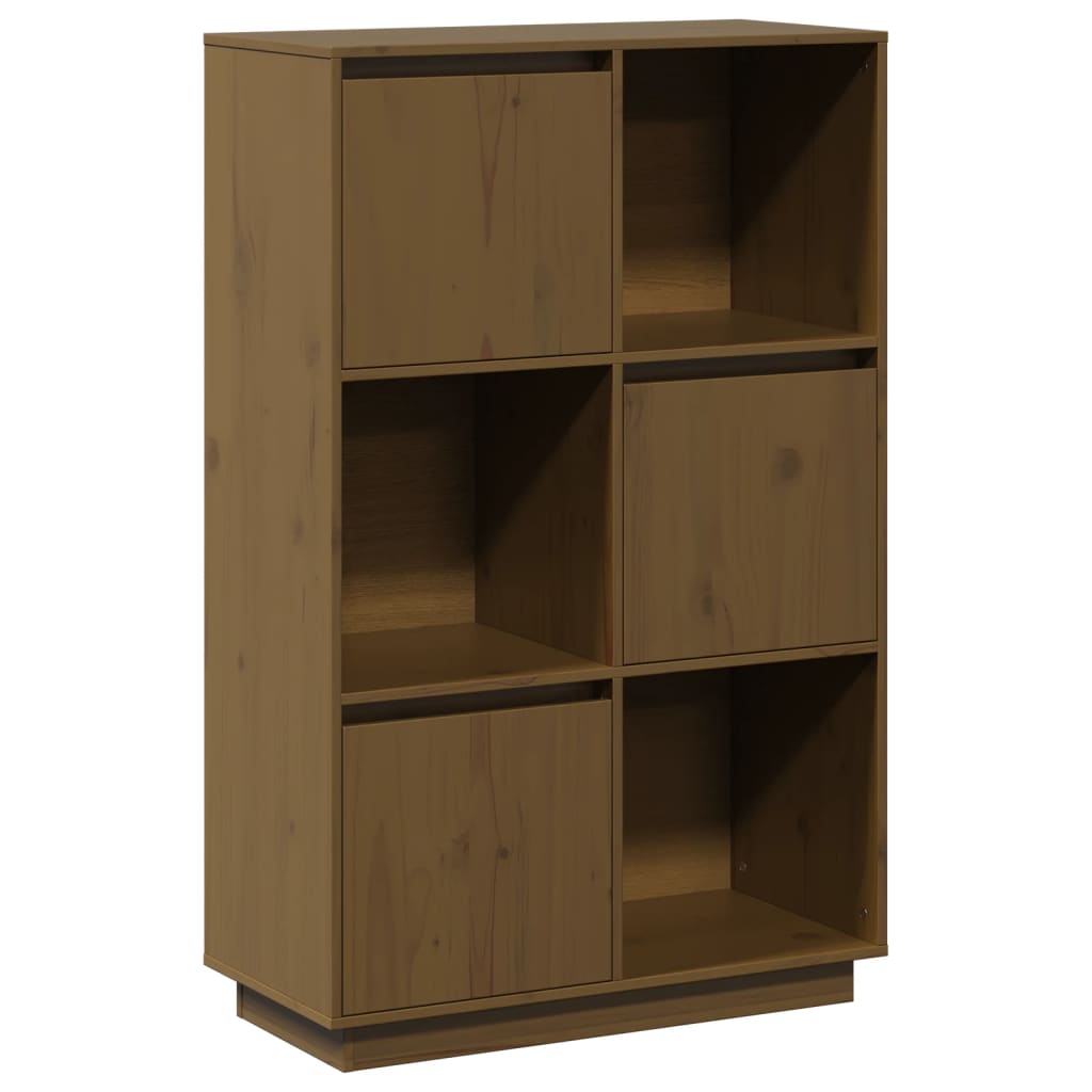 vidaXL Highboard Honigbraun 74x35x117 cm Massivholz Kiefer