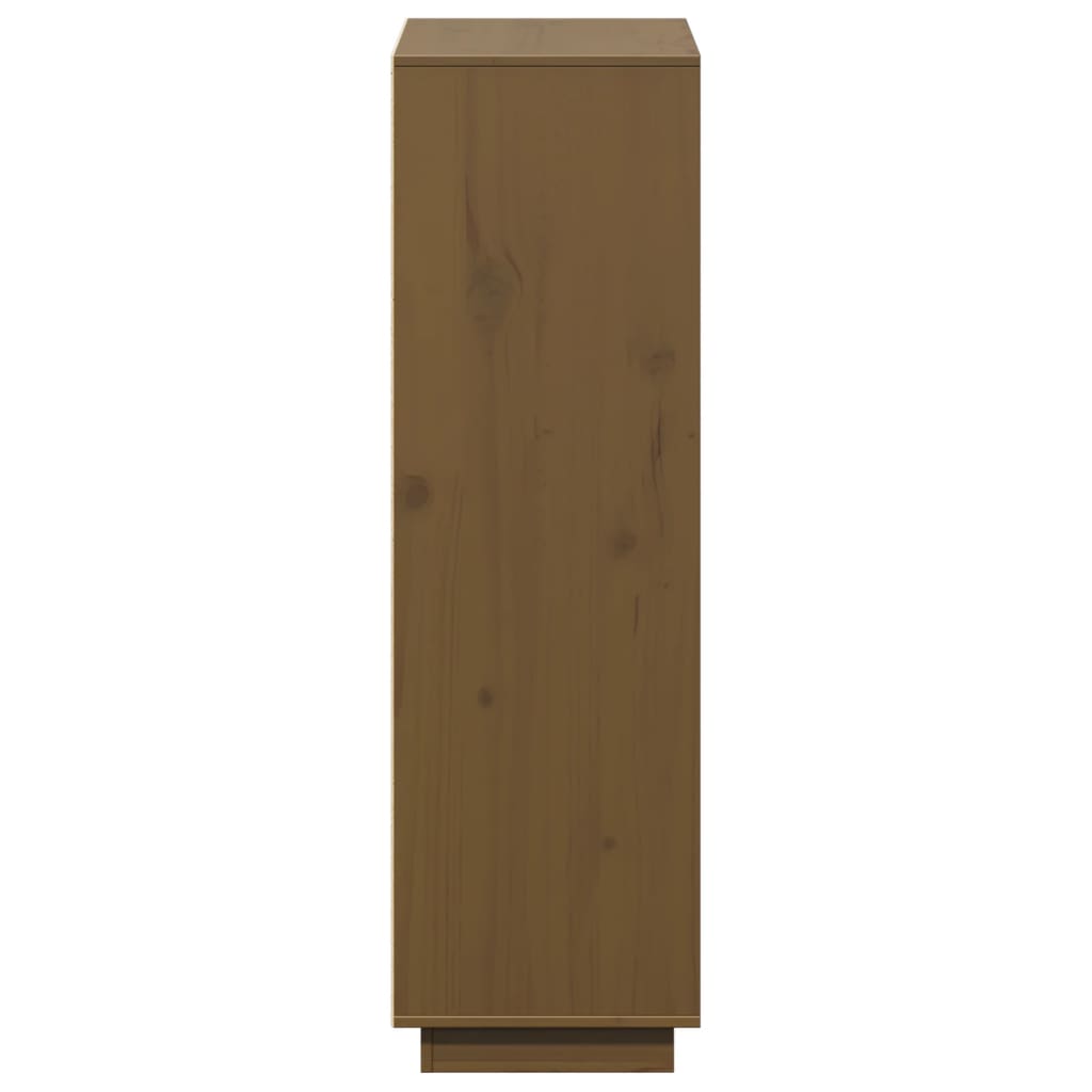vidaXL Highboard Honigbraun 74x35x117 cm Massivholz Kiefer