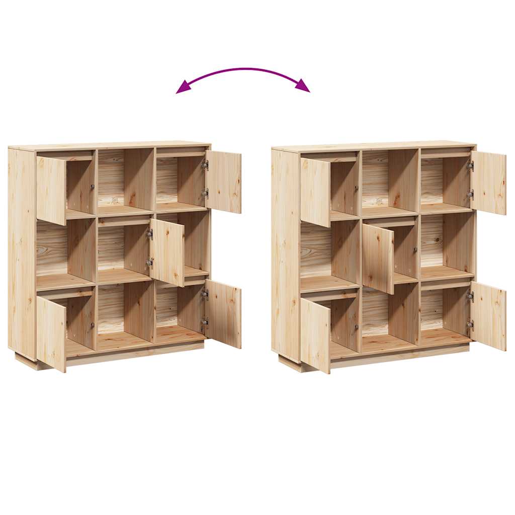 vidaXL Highboard 110,5x35x117 cm bois de pin massif