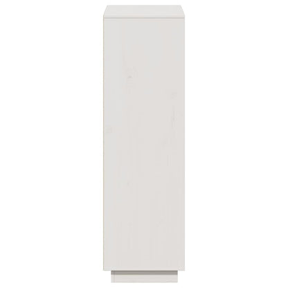 vidaXL Bahut haut blanc 110,5x35x117 cm en pin massif