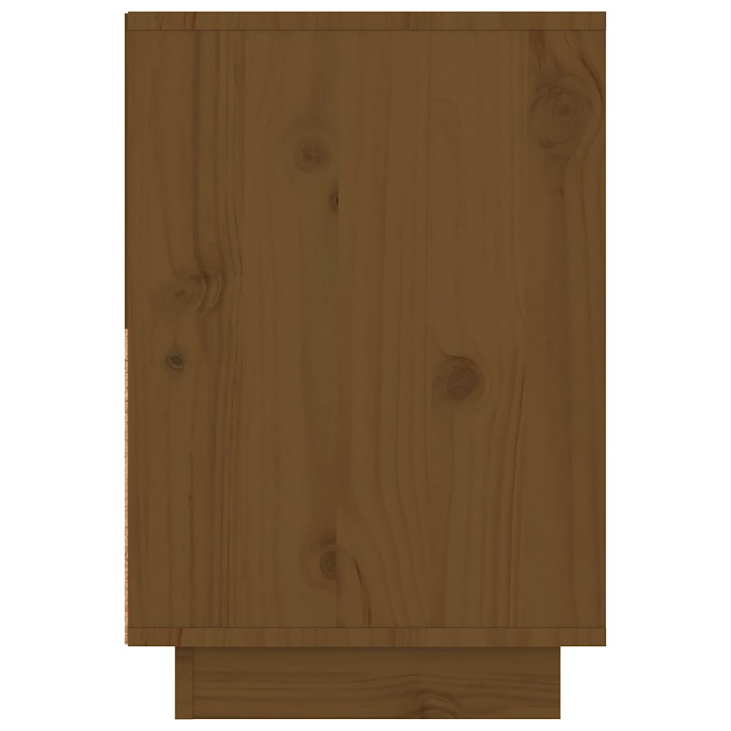 vidaXL Tables de chevet 2 pcs Marron miel 60x34x51 cm Bois de pin massif