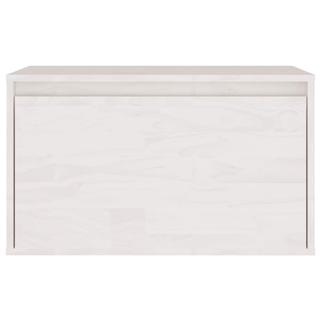 vidaXL Meubles TV 3 pcs Blanc Bois de pin massif
