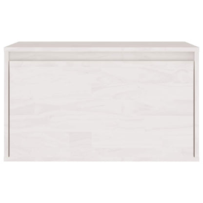 vidaXL Meubles TV 3 pcs Blanc Bois de pin massif
