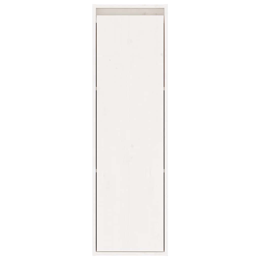 vidaXL Meubles TV 3 pcs Blanc Bois de pin massif