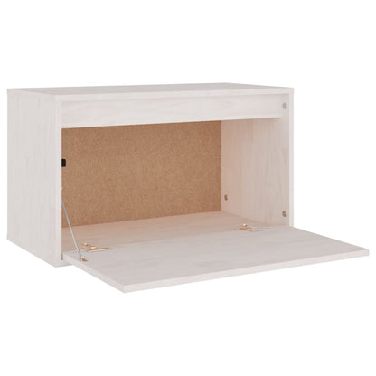 vidaXL Meubles TV 3 pcs Blanc Bois de pin massif