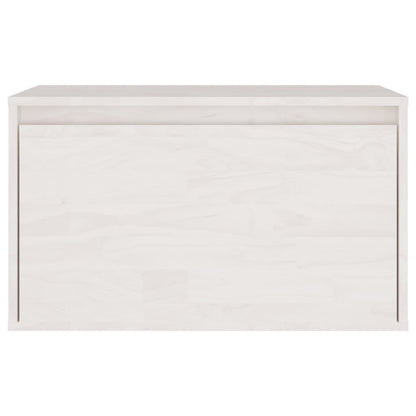 vidaXL Meubles TV 3 pcs Blanc Bois de pin massif