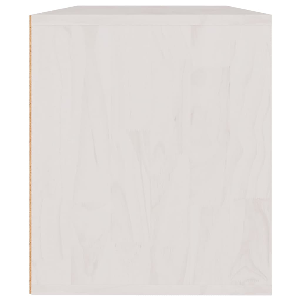 vidaXL Meubles TV 3 pcs Blanc Bois de pin massif
