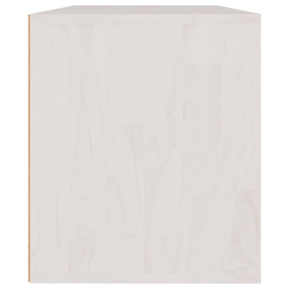 vidaXL Meubles TV 3 pcs Blanc Bois de pin massif