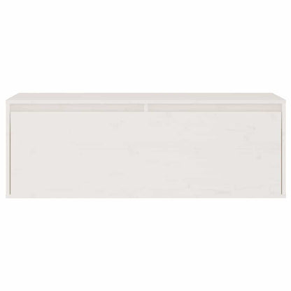 vidaXL 3-teiliges TV-Schrank-Set Weißes Massivholz Kiefer