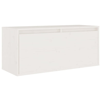 vidaXL Meubles TV 5 pcs Blanc Bois de pin massif